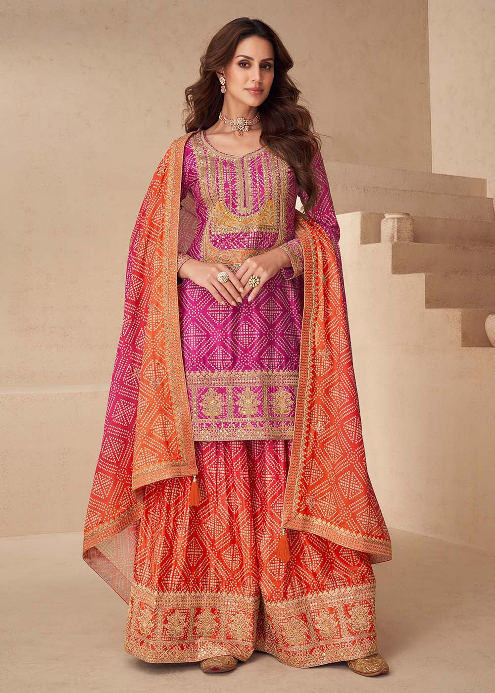 Premium Chinnon Silk Salwar Kameez