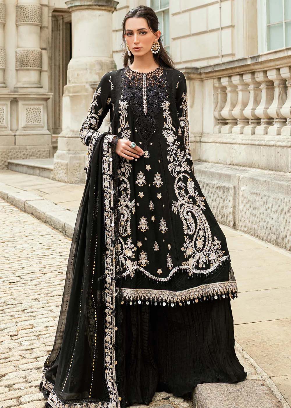 Maria B Soiree Luxury Embroidered Collection ‘25 | WF-09-03