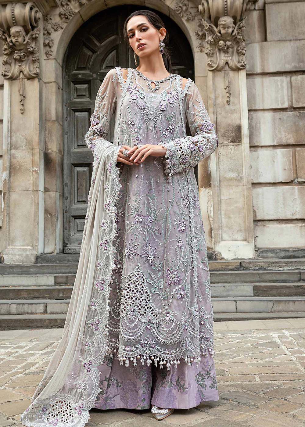 Maria B Soiree Luxury Embroidered Collection ‘25 | WF-09-07